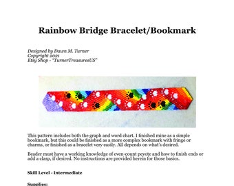 PATTERN, Rainbow Bridge Bracelet/Bookmark