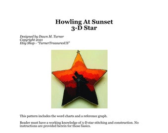 PATTERN, Howling At Sunset 3-D Star