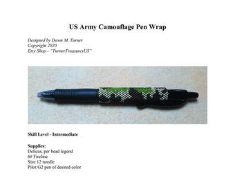 PATTERN, US Army Camouflage Pen Wrap