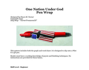 PATTERN, One Nation Under God Pen Wrap