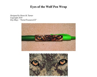 PATTERN, Eyes of the Wolf Pen Wrap