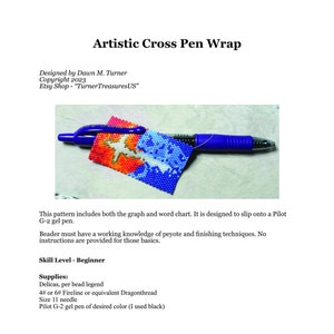 PATTERN, Artistic Cross Pen Wrap