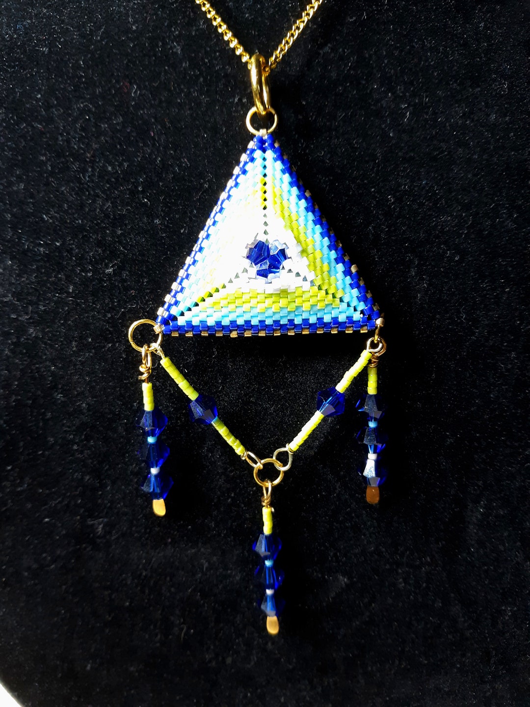 Pendent Triangle Pattern PATTERN, Triangle Pendant - Etsy