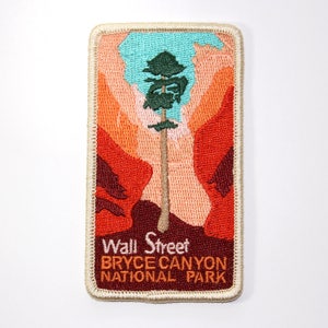 Official Bryce Canyon National Park Souvenir Patch Wall Street Douglas Fir Utah Scrapbooking - Stocking Stuffer - FREE SHIPPING