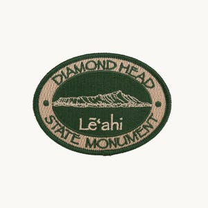 Official Diamond Head State Monument Souvenir Patch Le'ahi Honolulu, Hawaii Park National FREE SHIPPING - Stocking Stuffer