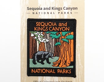Official Sequoia and Kings Canyon National Park Souvenir Patch California Parks Scrapbooking FREE SHIPPING - Stocking Stuffer