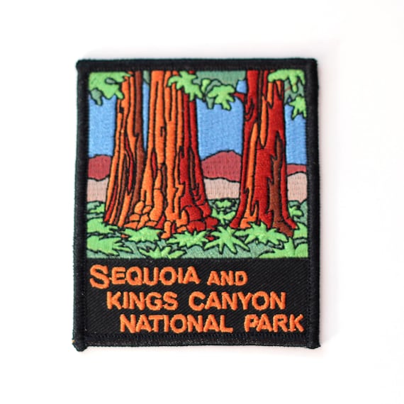 Official Sequoia and Kings Canyon National Park Souvenir Patch California Parks - Stocking Stuffer - FREE SHIPPING
