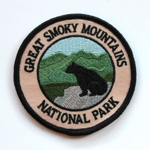 Official Great Smoky Mountains National Park Souvenir Patch Smokey Smokies Scrapbooking FREE SHIPPING - Stocking Stuffer