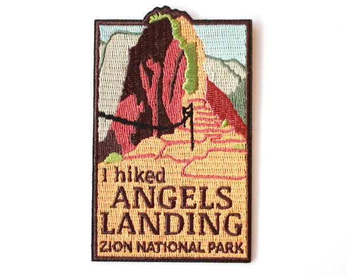 Official Zion National Park Souvenir Patch I Hiked Angels Landing Utah Etsy