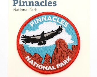 Official Pinnacles National Park Souvenir Patch California Condor Monument