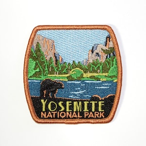 Official Yosemite National Park Souvenir Patch Black Bear California Iron-on FREE SHIPPING - Stocking Stuffer - Scrapbooking