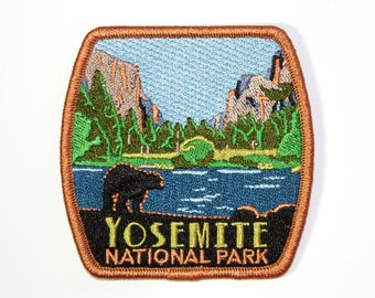 Official Yosemite National Park Souvenir Patch Black Bear California Iron-on FREE SHIPPING - Stocking Stuffer - Scrapbooking