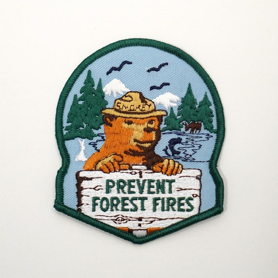 SMOKEY THE BEAR JUNIOR FOREST RANGER PREVENT FOREST FIRES PATCH SMOKEY THE BEAR JUNIOR FOREST RANGER PREVENT FOREST FIRES PATCH