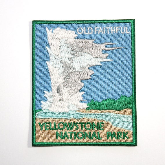 Official Yellowstone National Park Souvenir Camping Patch 
