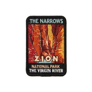 I Hiked The Narrows Utah River Stocking Stuffer FREE SHIPPING Official Zion National Park Souvenir Patch