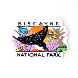 Official Biscayne National Park Souvenir Patch Florida Keys FREE SHIPPING