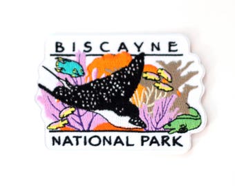 Official Biscayne National Park Souvenir Patch Florida Keys FREE SHIPPING