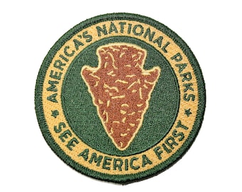 Official NPS Souvenir Patch - America's National Parks - See America First Perfect addition for your Junior Ranger Halloween Costume