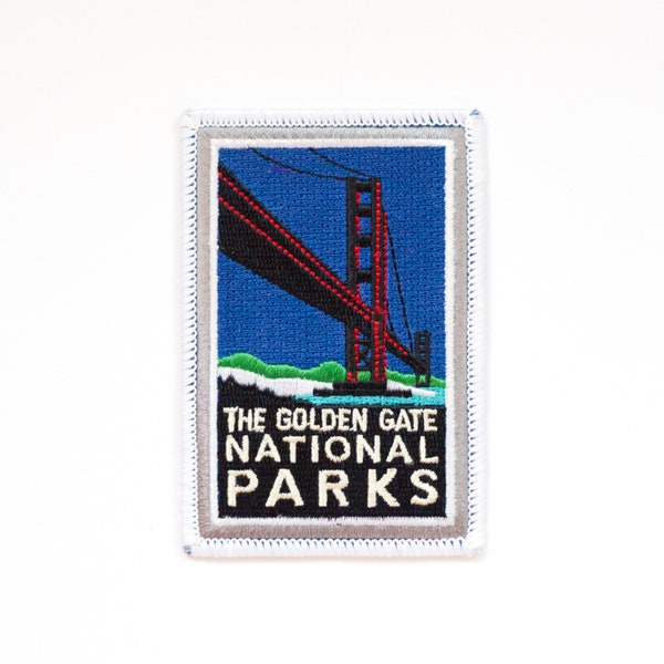 Official Golden Gate National Parks Souvenir Iron on Patch San Francisco California Golden Gate Bridge
