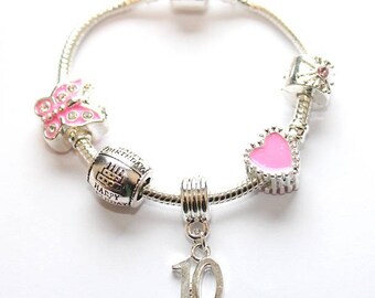 Liberty Charms Childrens Niece Christmas Dream Silver Plated Charm Bracelet.