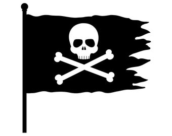 pirate flag clip art etsy