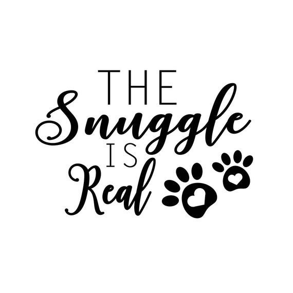The Snuggle is Real Phrase Graphics SVG Dxf EPS Png Cdr Ai Pdf Etsy
