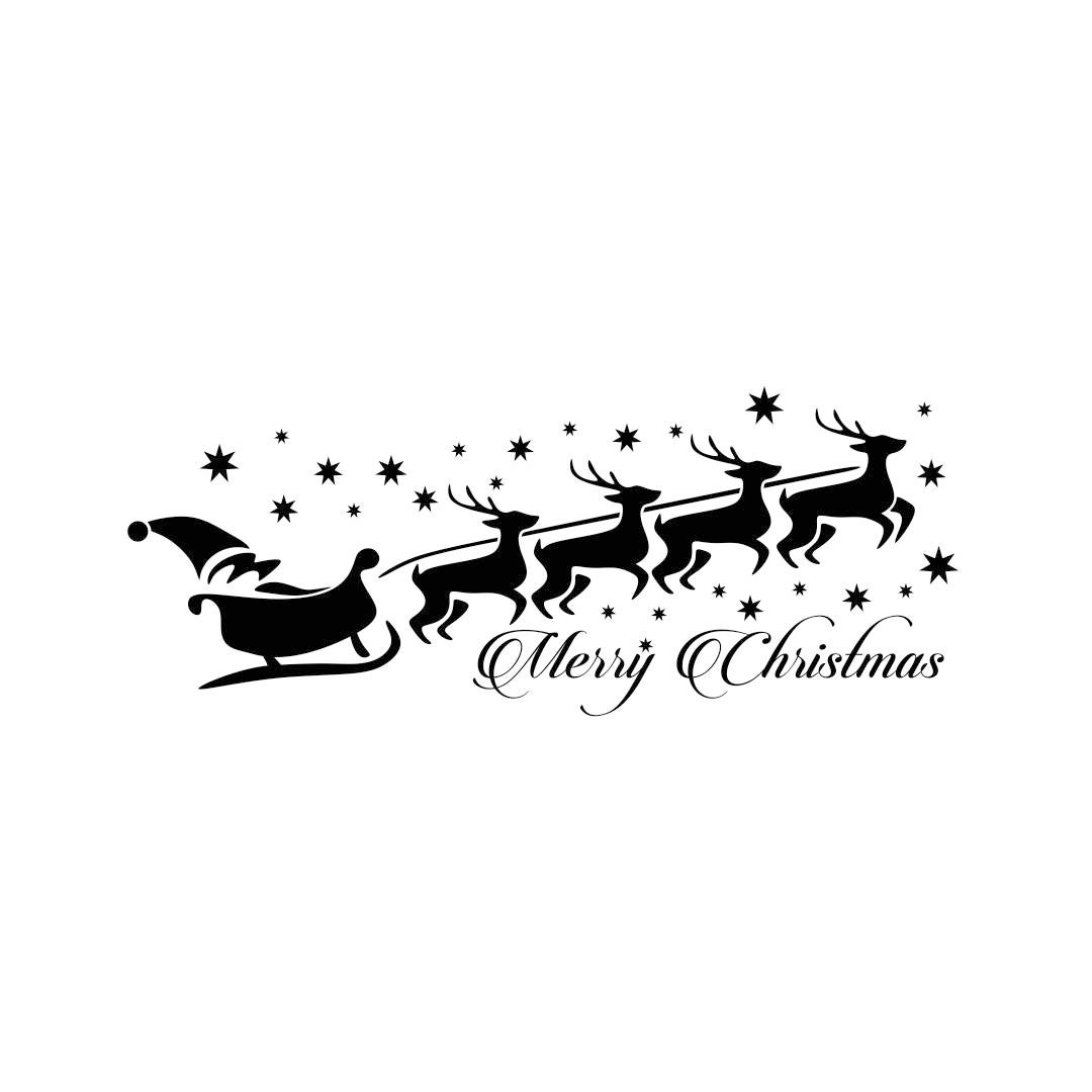 Merry Christmas Deer Graphics SVG Dxf EPS Png Cdr Ai Pdf | Etsy