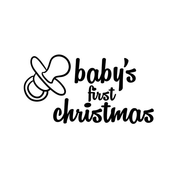 babys first christmas letter phrase Graphics SVG Dxf EPS Png | Etsy