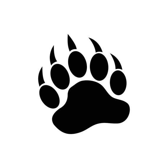 Bear Paw Graphics SVG Dxf EPS Png Cdr Ai Pdf Vector Art | Etsy