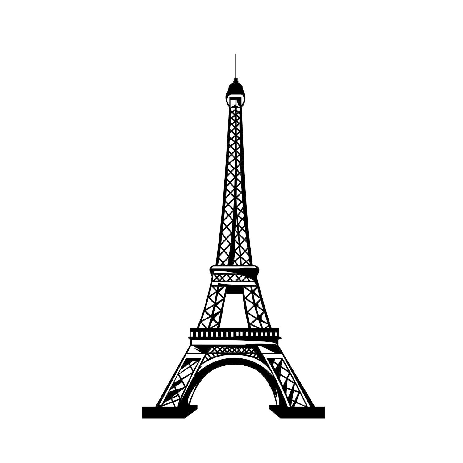 Download Eiffel Tower Paris Graphics SVG Dxf EPS Png Cdr Ai Pdf Vector | Etsy