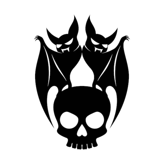 Download Skull Bat Halloween Graphics SVG Dxf EPS Png Cdr Ai Pdf ...
