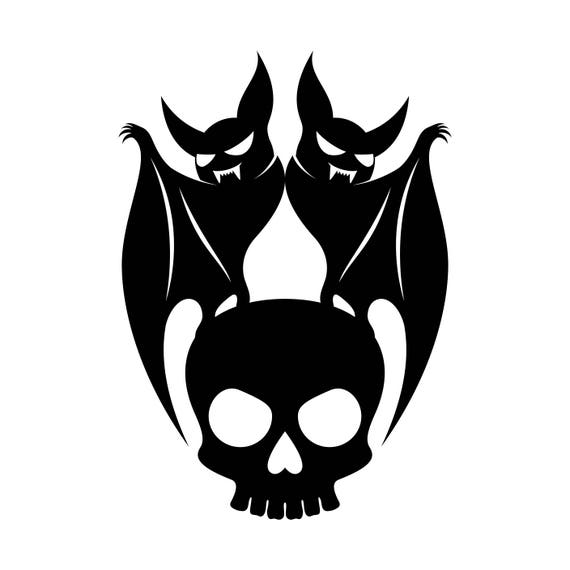 Download Skull Bat Halloween Graphics SVG Dxf EPS Png Cdr Ai Pdf ...