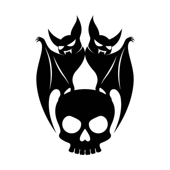 Download Skull Bat Halloween Graphics SVG Dxf EPS Png Cdr Ai Pdf ...