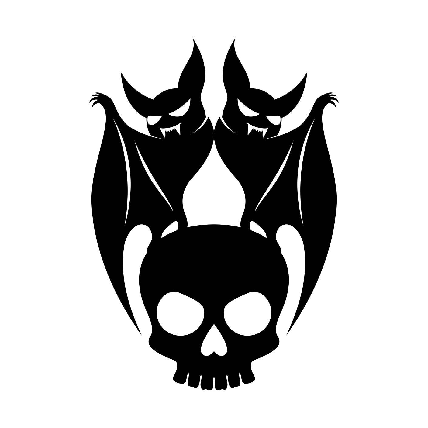 Download Skull Bat Halloween Graphics SVG Dxf EPS Png Cdr Ai Pdf ...