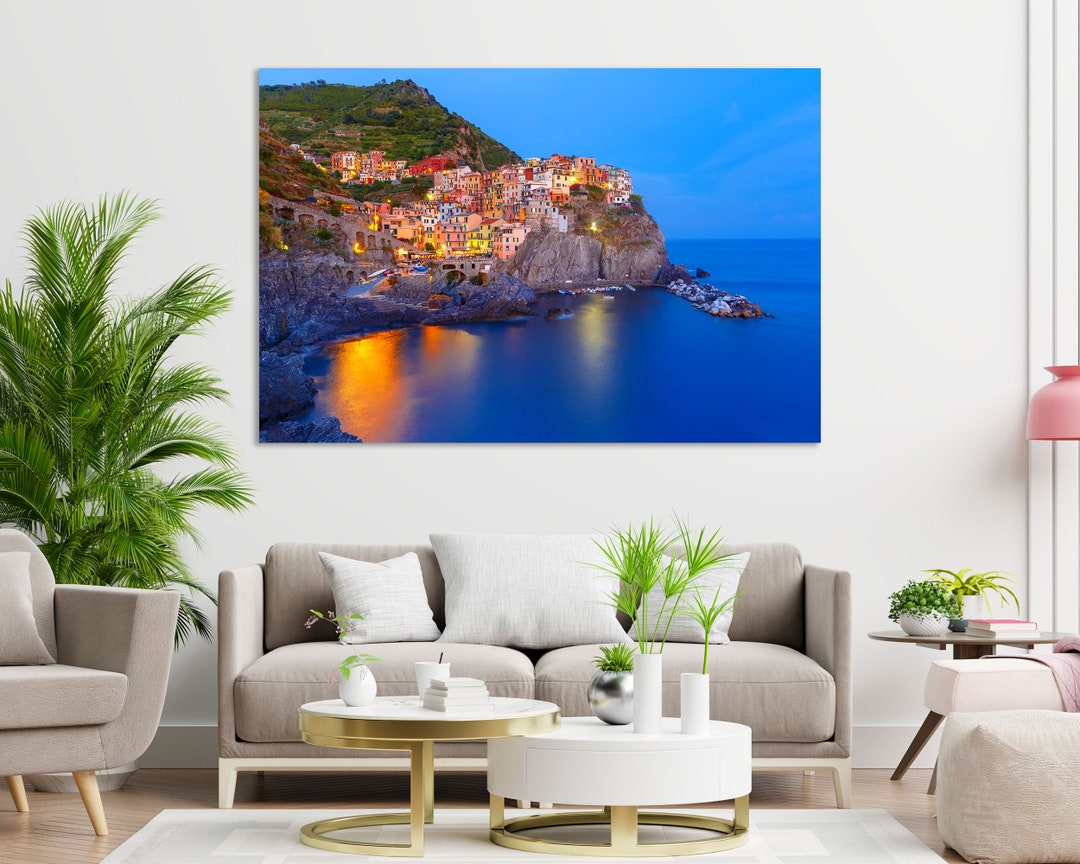 Cinque Terre Art for Wall, Cinque Terre Print Canvas, Cinque Terre