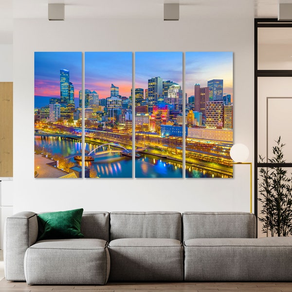 Melbourne Canvas Art Etsy