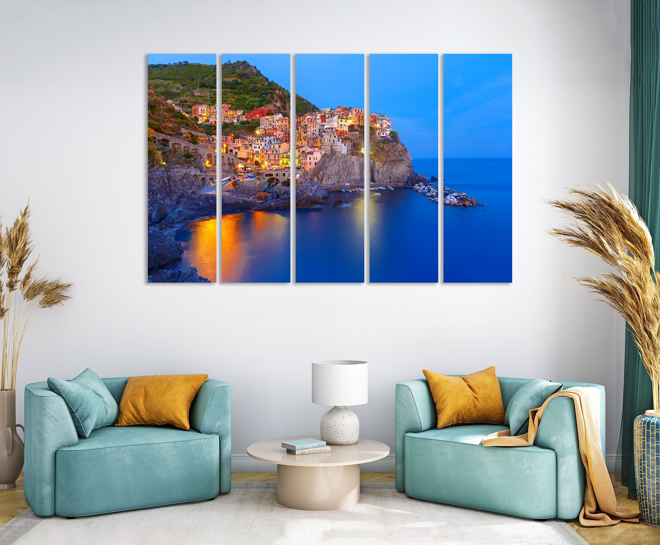 Cinque Terre Art for Wall, Cinque Terre Print Canvas, Cinque Terre