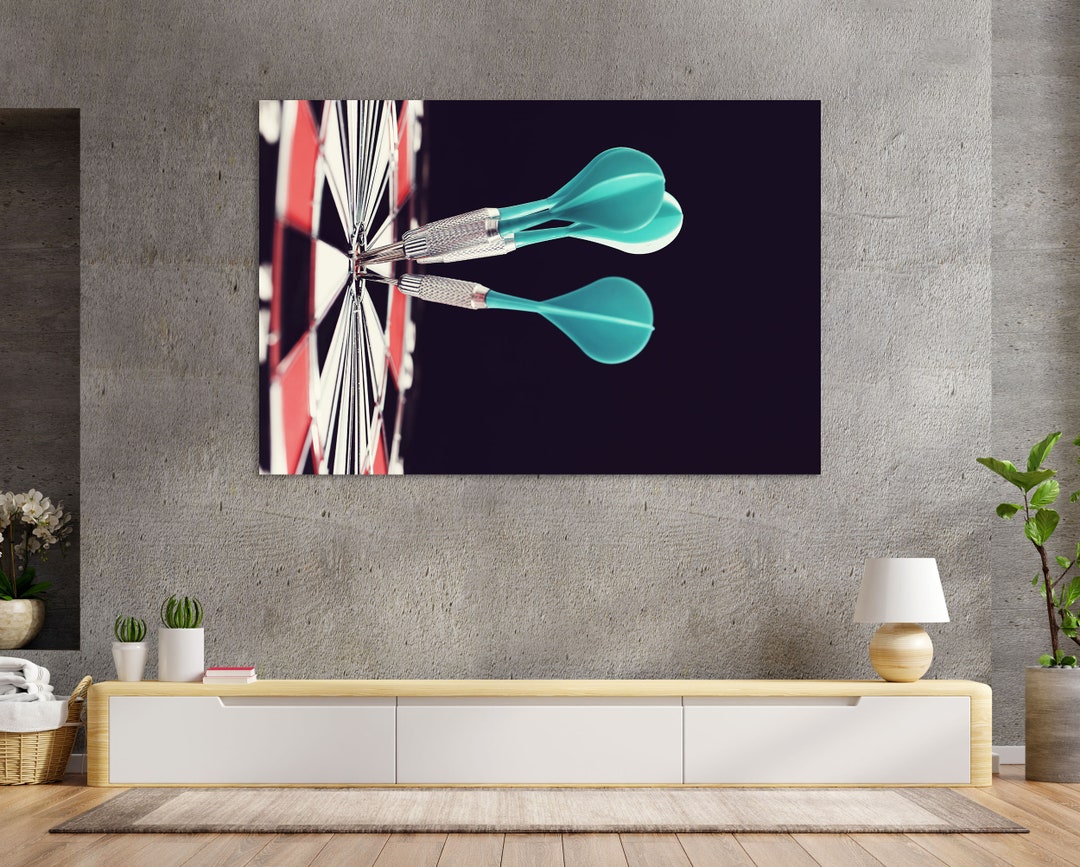 Darts Art for Wall, Darts Painting for Wall, Darts Game Art Print