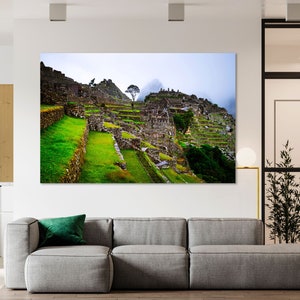 Machu Picchu Temple Art Wall, Ancient Architecture Canvas, Machu Picchu Art Wall, Ancient Machu Picchu Photo Print, Machu Picchu Print