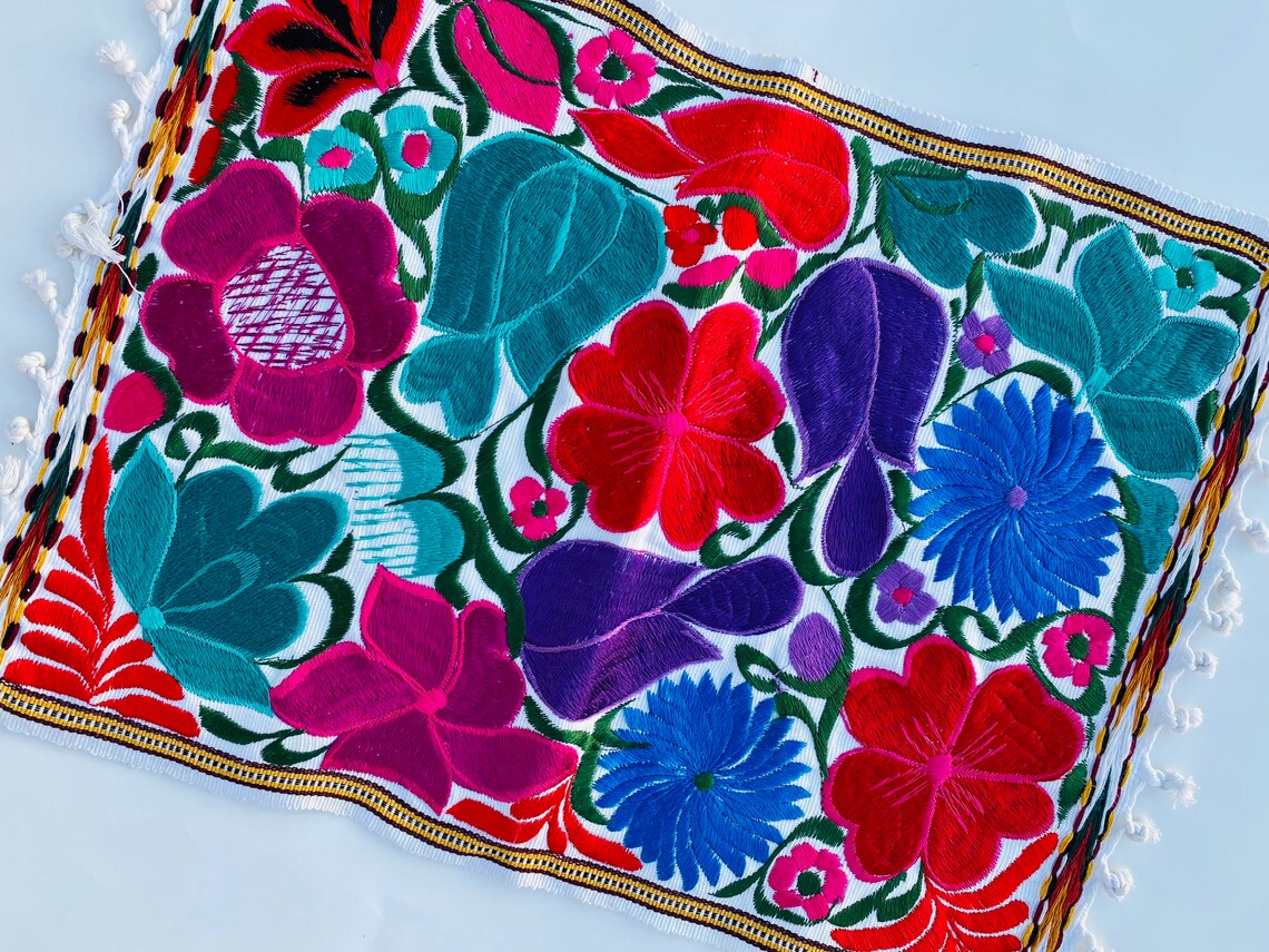 Placemats Embroidered Placemats Mexican Placemats Table Etsy