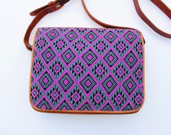 Colorful Mexican Purse, Mexican Handbag, Shoulder Mexican Bag, Mexican Embroidered Purse, Purse with Flowers, Floral Mexican Bag
