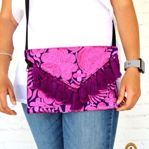 Colorful Mexican Purse, Mexican Handbag, Shoulder Mexican Bag, Mexican Embroidered Purse, Mexican Crossbody Purse, Floral Mexican Bag