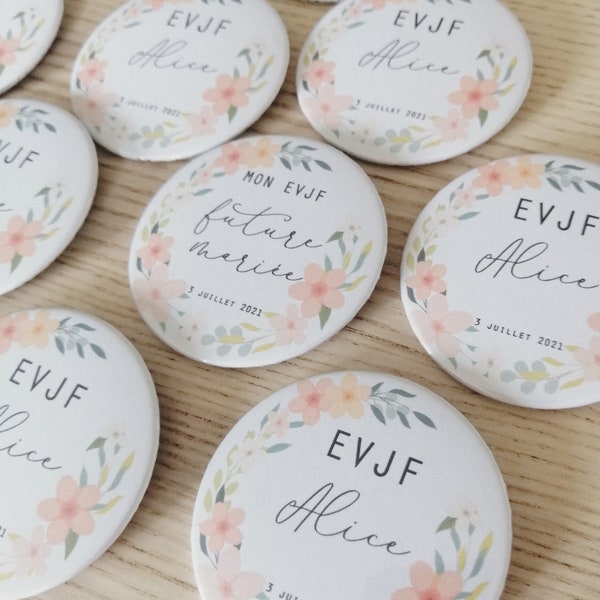 Badge EVJF Bloom