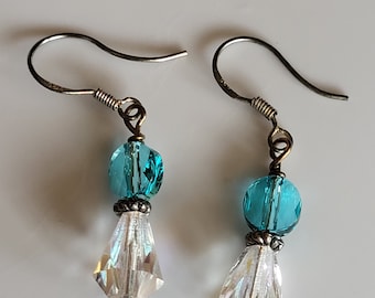Crystal Teardrop Earrrings
