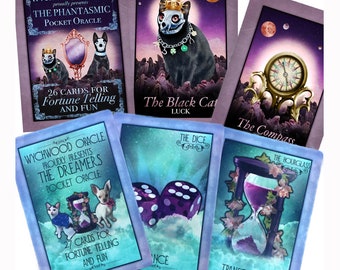 2 Deck Bundle: Phantasmic + Dreamers Pocket Oracle Decks PLUS Complimentary Zodiac Deck. Pocket Oracles. Oracle, Oracle Cards, Oracle Deck,