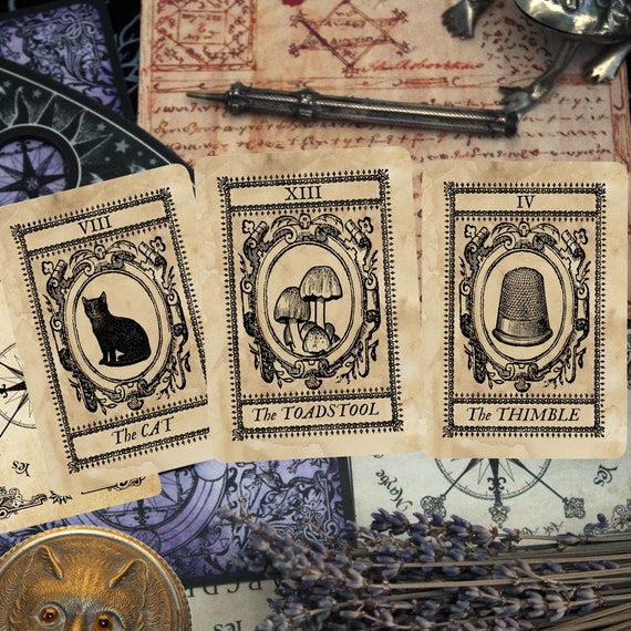 The Witches Pocket Oracle Deck. 27 Picture Cards+ Guide Cards.