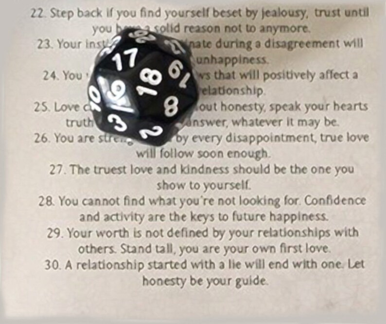 Fortune Telling. Fortune Telling Dice. Fortune Telling Game. Etsy