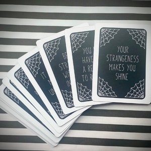 Strange Girls Affirmation Deck. 40 Affirmation Cards. A Wychwood Oracle Daily Affirmations Deck. Affirmation Deck. Affirmation Cards. zdjęcie 5