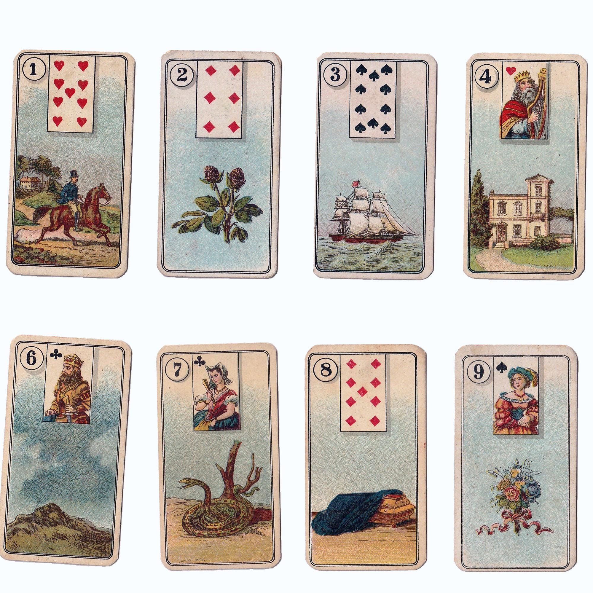 Antique Fortune Telling Cards - Etsy