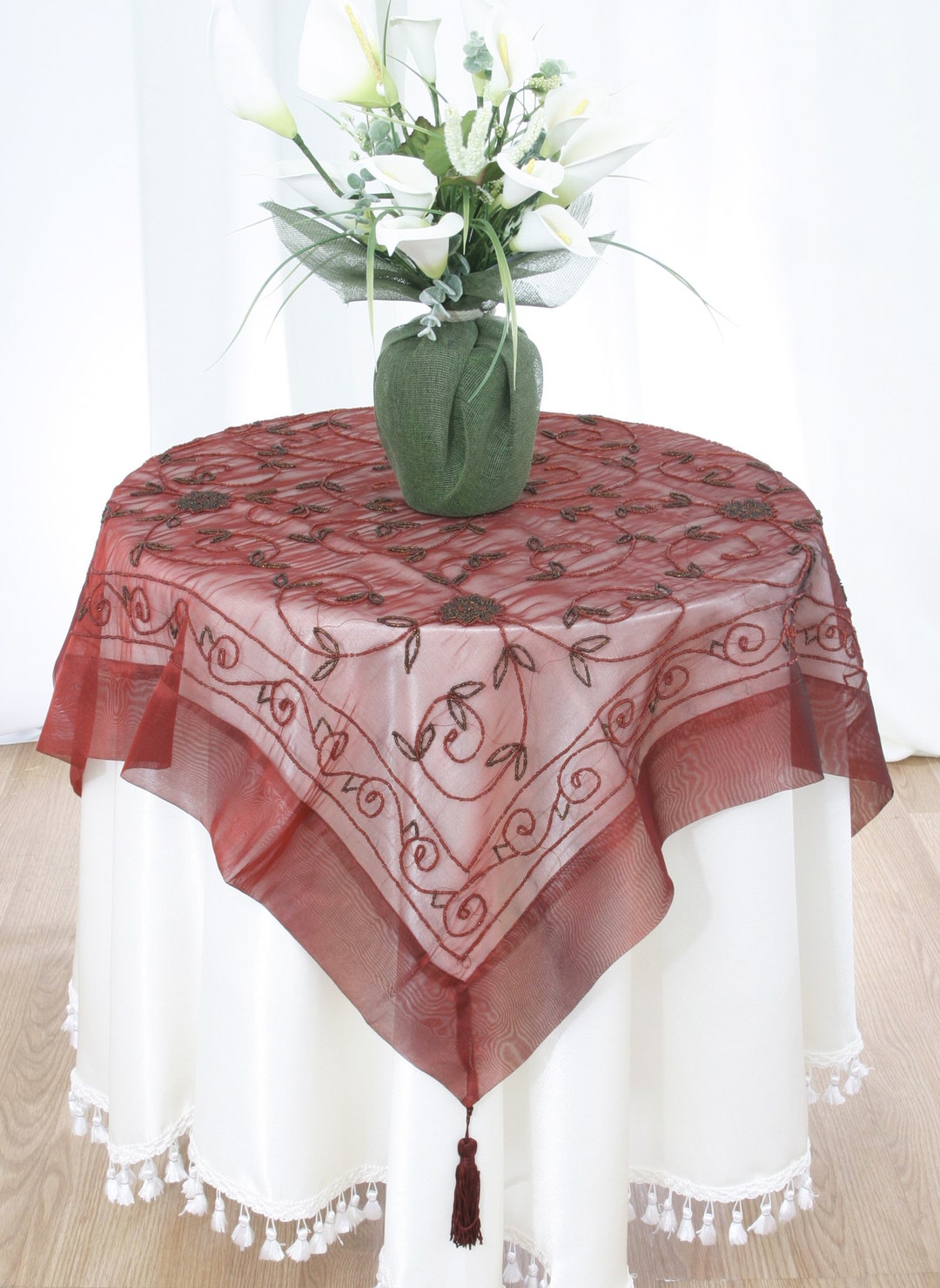 Beaded Table Topper 38
